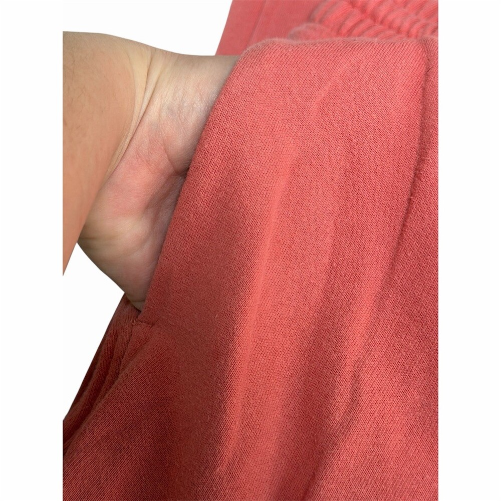 The North Face Jogger Sweatpants Womens Size L Peach Drawstring Logo - Picture 5 of 6